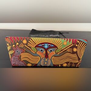 Pineda Covalin Red Embroidered Clutch